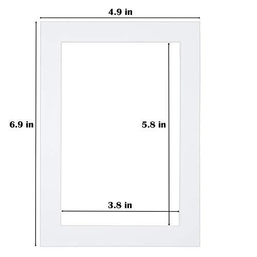 5x7 White Picture Mats Pack of 14 (14 Count)