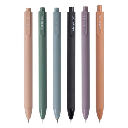ldcrea Gel Pens 0.5 Fine Tip (6 Count)