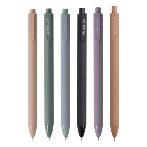 ldcrea Gel Pens 0.5 Fine Tip (6 Count)