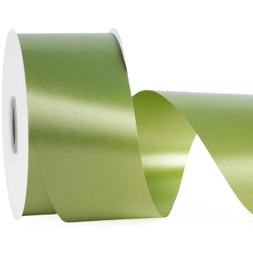 2.5 Inch Sage Green Polypropylene Ribbon