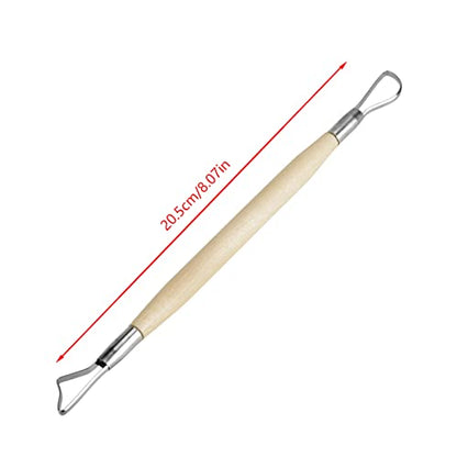 6Pcs Pottery Clay Sculpting Tools Set with Double Ended Loops