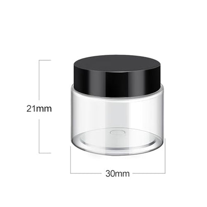36 Pieces 0.17 oz Plastic Jars with Lids Wide Mouth Airtight Reusable Container Acrylic Cosmetic Small Jars for Lotions Ointments Travel Toiletries Creams Make up Storage (36 Count)