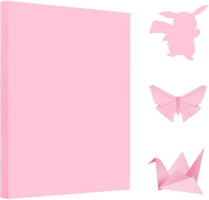 A4 Origami Paper Pink 100 Sheets, 8.27×11.7 inch Double Sided Color Easy Fold Big Origami Paper A4 Colored Copy Papers Thin 70gsm for Beginners, DIY handwork Art and Craft Projects (210 x 297 mm) - Crafty Corner