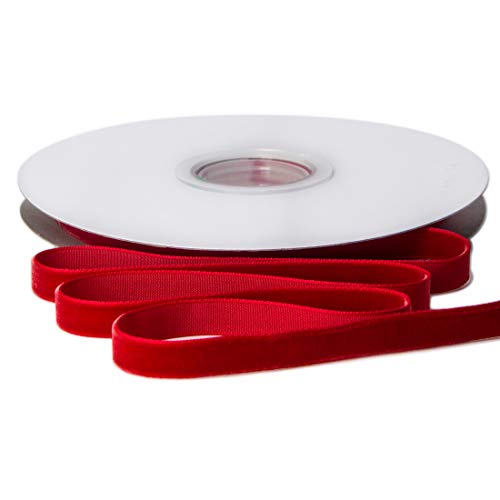 Polyester Red Velvet Ribbon (30 Foot)