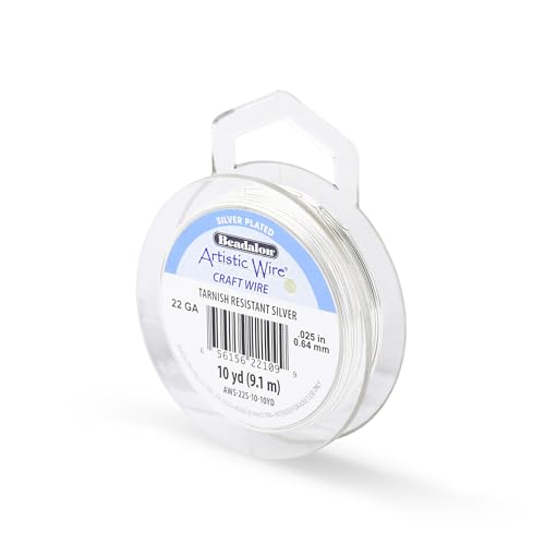 22 Gauge Silver Plated Tarnish Resistant Colored Copper Craft Wire
