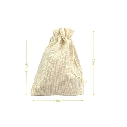 Pack of 25 Burlap Gift Bags with Drawstring Linen Jewelry Pouches Wedding Hessian Jute Bags for Birthday and Treat Pouches Party Wedding Favors Gift