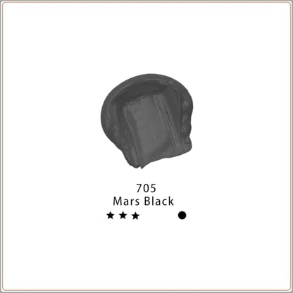 Mars Black Acrylic Paint 120ml (4.05 Fl Oz)
