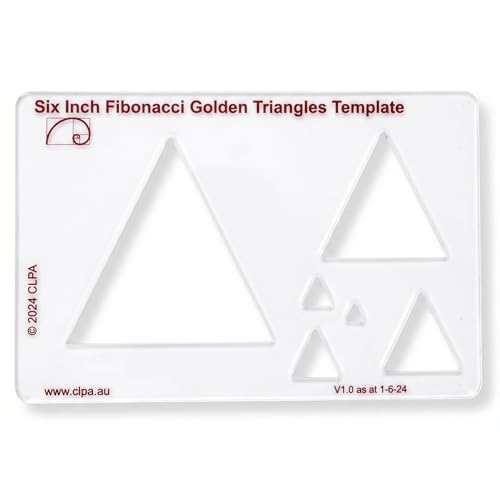 Fibonacci 6" Triangle Drawing Template