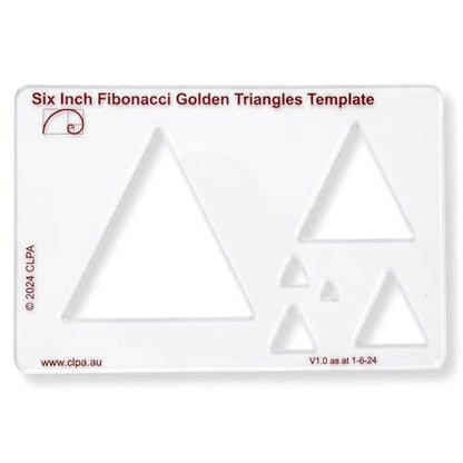 Fibonacci 6" Triangle Drawing Template