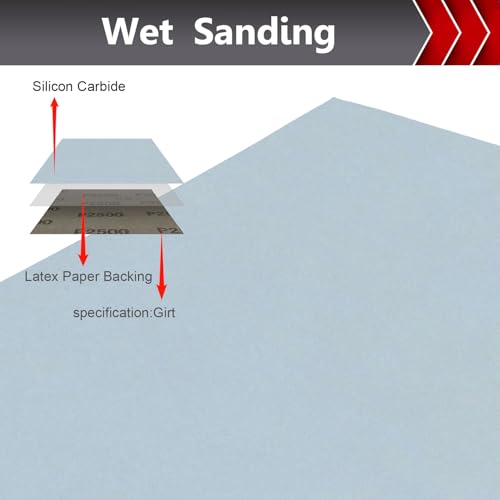 2500 Grit Wet Dry Sandpaper (12 Count)