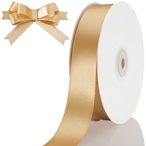 1 Inch Gold Ribbon 50Yards