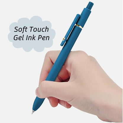 Gel Pens 12 Pcs 0.5mm Fine Point Smooth Writing Pens Cute Pens