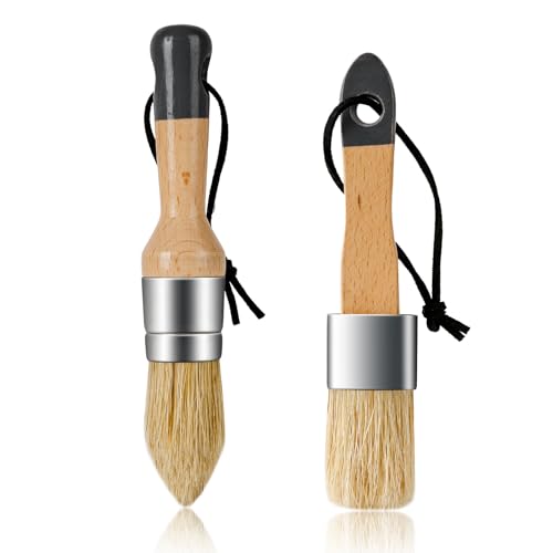 2 Pack Wax Paint Brush Set