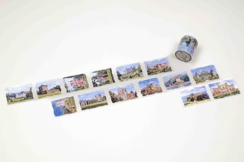 Scotland Landscapes Transparent Vintage Washi Tape 5x5 cm