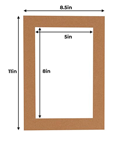 5.5x8.5 Mat for 8.5x11 Frame (10 Count)