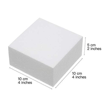 4x4x2in Craft Foam Blocks 12 Pack for Arts & Crafts School Projects