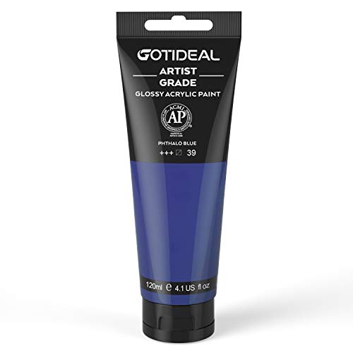Acrylic Paint Phthalo Blue Tubes (4.1 Fl Oz)