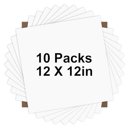 White HTV Heat Transfer Vinyl Bundle (10 Count)