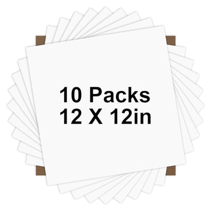 White HTV Heat Transfer Vinyl Bundle (10 Count)