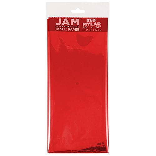 Tissue Paper Red Mylar (3 Count)