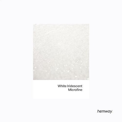Resin Glitter White Iridescent 100g Microfine (3.5274 Ounce)