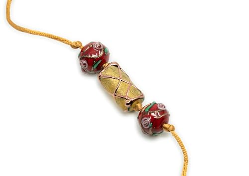 8 pcs Mix of Bohemia Lampwork Czech Glass Beads with Pearl Decorated Beads (8 Count)