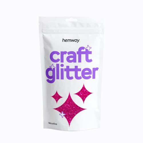 Craft Glitter Dark Rose Pink 100g Microfine Glitter (100 Gram)