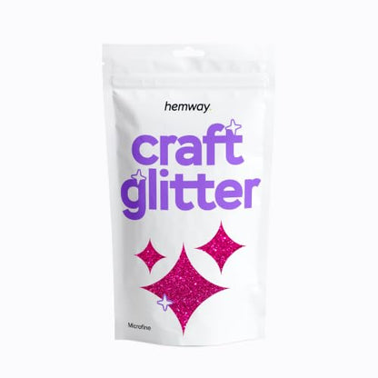 Craft Glitter Dark Rose Pink 100g Microfine Glitter (100 Gram)