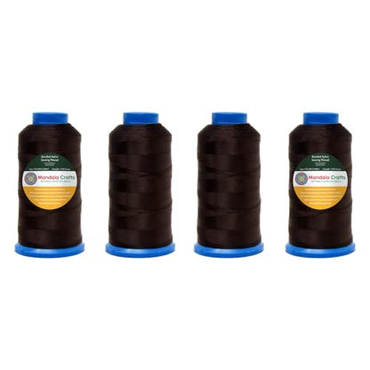 SZ 69 210D T70 Dark Brown Combo Bonded Nylon Thread 6000 YDs (18000 Foot)