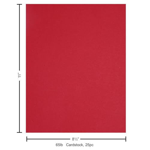PA Paper Accents Stash Builder Cardstock 8.5" x 11" Crimson