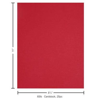 PA Paper Accents Stash Builder Cardstock 8.5" x 11" Crimson