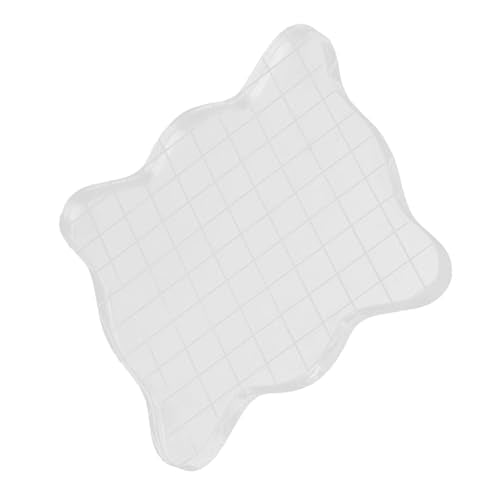 1PC Transparent Acrylic Stamp Blocks with Grid Lines