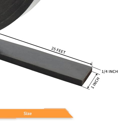 Neoprene Rubber Strips 1 (25 Foot)