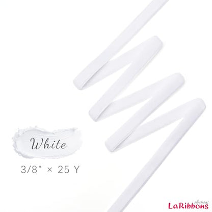 White Thin Velvet Ribbon