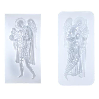 Art Molds for Polyclay Air Dry Clay Plaster (2 Count)