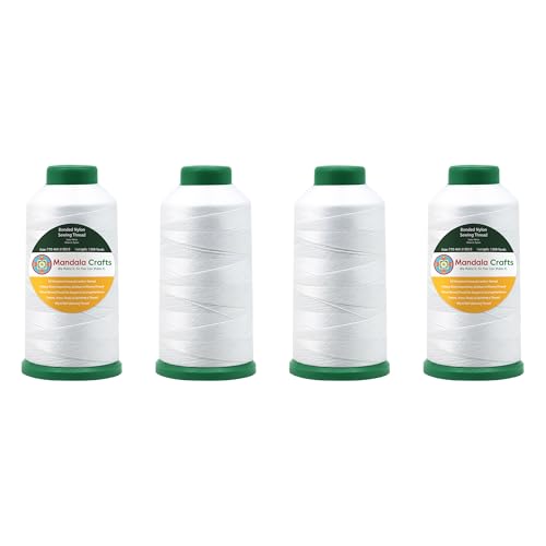 Size 69 210D T70 White Combo Bonded Nylon Thread (18000 Foot)