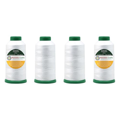 Size 69 210D T70 White Combo Bonded Nylon Thread (18000 Foot)