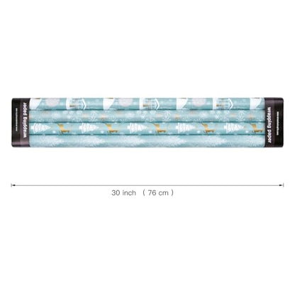 30 Inch Christmas Wrapping Paper Roll (100 Sq Ft)