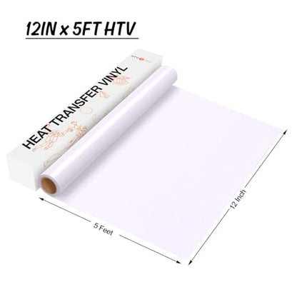 HTV Vinyl Rolls Heat Transfer Vinyl (5 Foot)