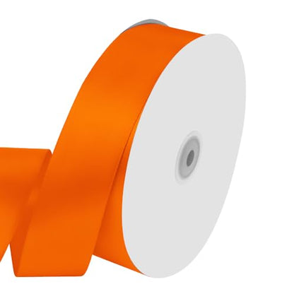 1-1/2" x 100 Yards Orange Satin Ribbon Crafts Gift Wrapping