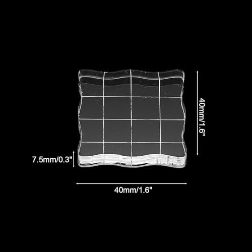 1.6"x1.6" Acrylic Stamp Block (6 Count)