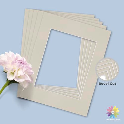 Mat Board Center 10 Pack 11x14 Photo Mats for 8x10 Picture (10 Count)