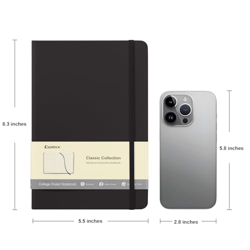 6 Pack Lined Journal Notebooks for Work (6 Count)