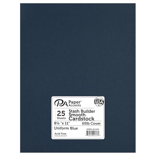 Stash Builder Cardstock 8.5" x 11" Uniform Blue