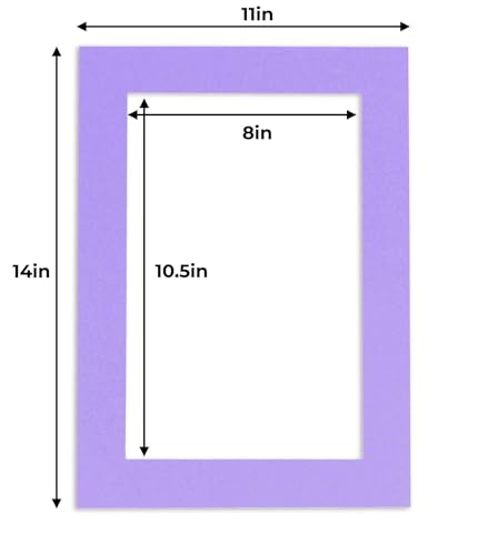 11x14 Mat for 8.5x11 Photo (100 Count)