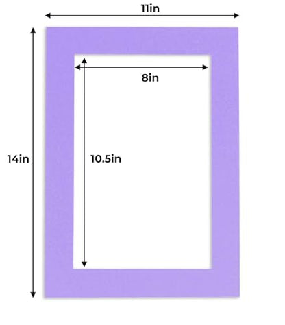 11x14 Mat for 8.5x11 Photo