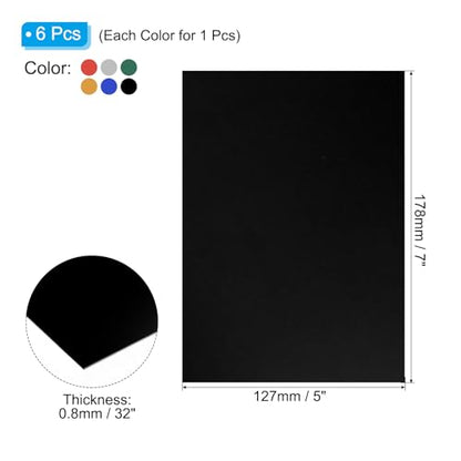 7x5x1 32inch Anodized Aluminum Sheet Set (6 Count)
