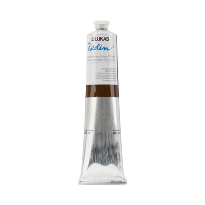 Berlin Pro Artists Water Mixable Oil Paint 200 ml Tube Burnt Umber (6.8 Fl Oz)