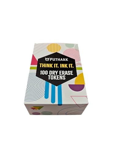 Dry Erase Reusable DND Tokens for RPG and MTG Counters (100 Count)