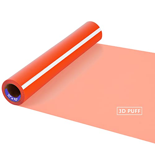 RENLITONG 3D Puff HTV Rolls Heat Transfer Vinyl